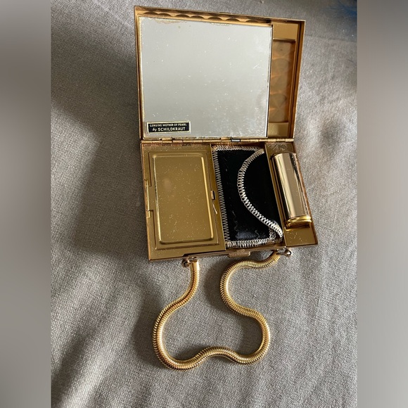 Incredible Vintage Mother Of Pearl Evening Bag-Never Been Used!! NWOT!! - Picture 14 of 16